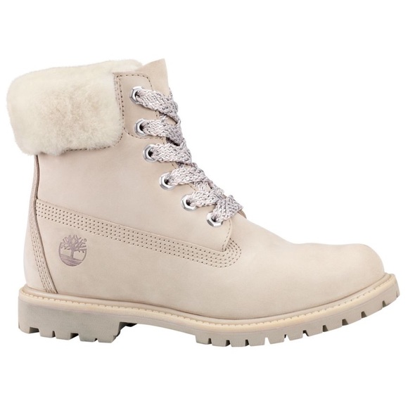 TIMBERLANDS 6IN SHEARLING COLLAR WATERPROOF BOOTS - Picture 2 of 3